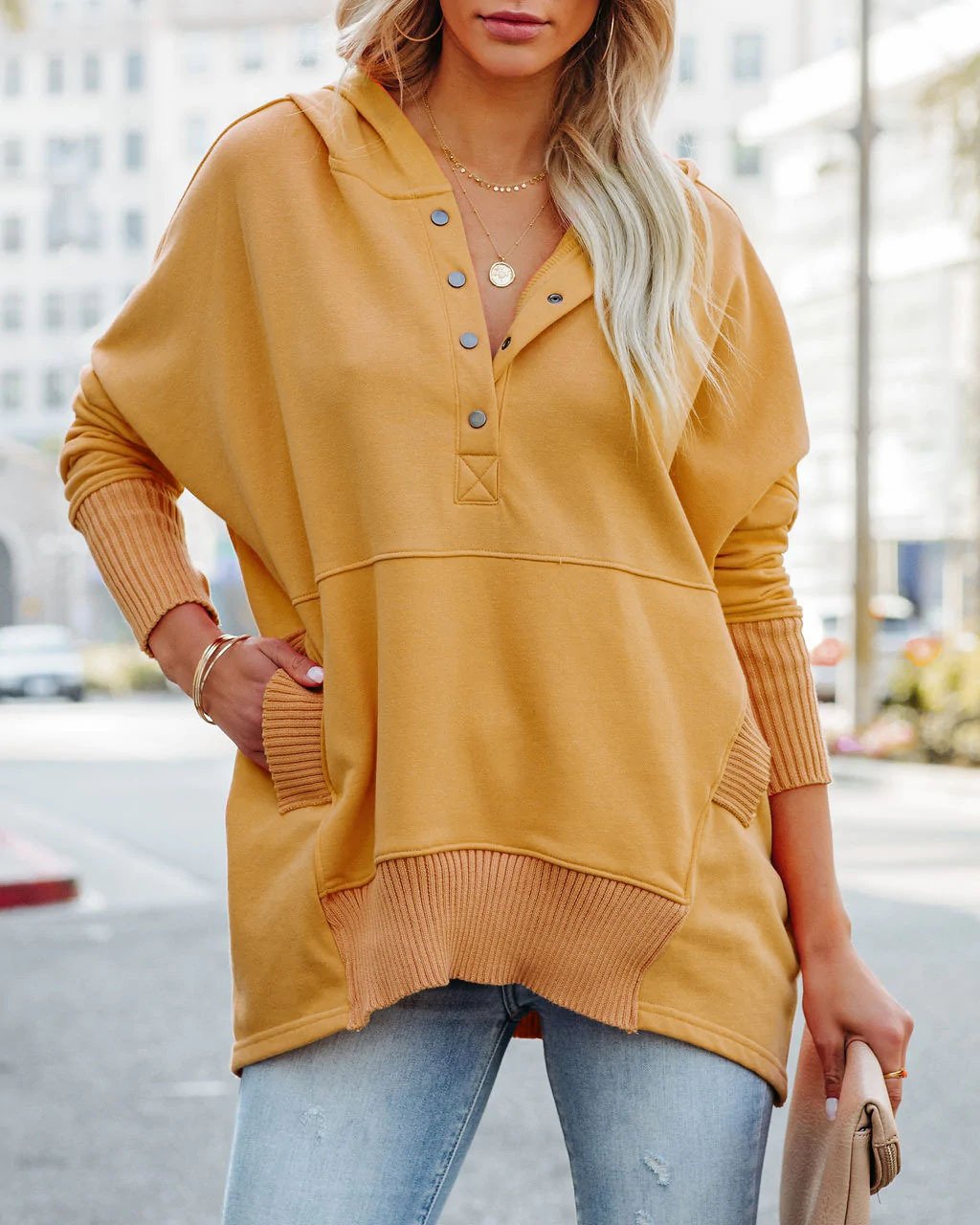 Women's Oversized Hoodie With Thumb Holes