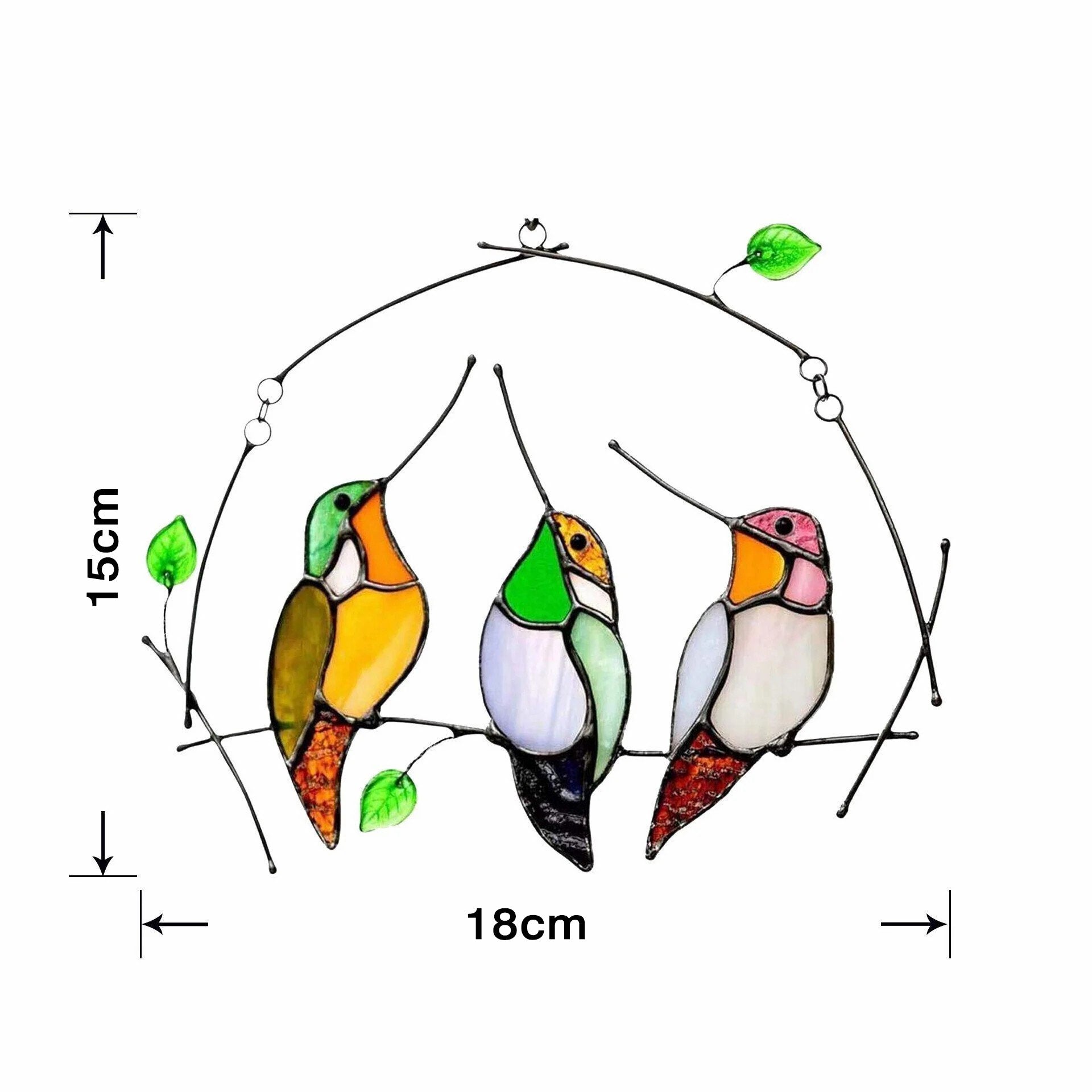 Last Day Special Sale 🐦The Best Gift-Birds Stained  Window  Panel Hangings🎁