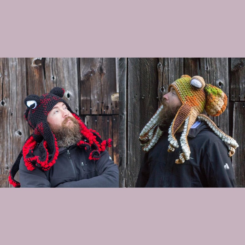 Crochet Octopus Hat —— A very good birthday gift
