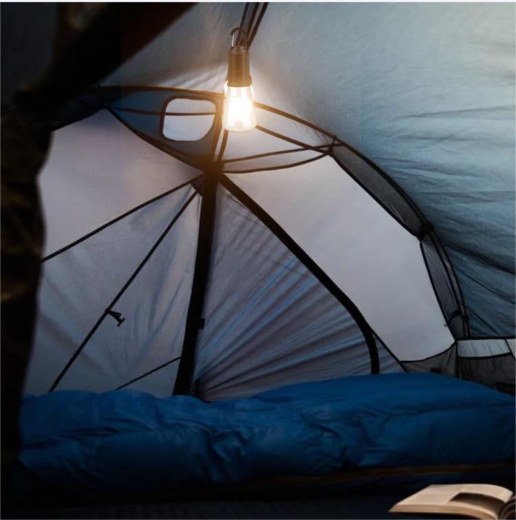 2023 New Outdoor Camping Hanging Type-C Charging Retro Light Bulb Lighting Decoration
