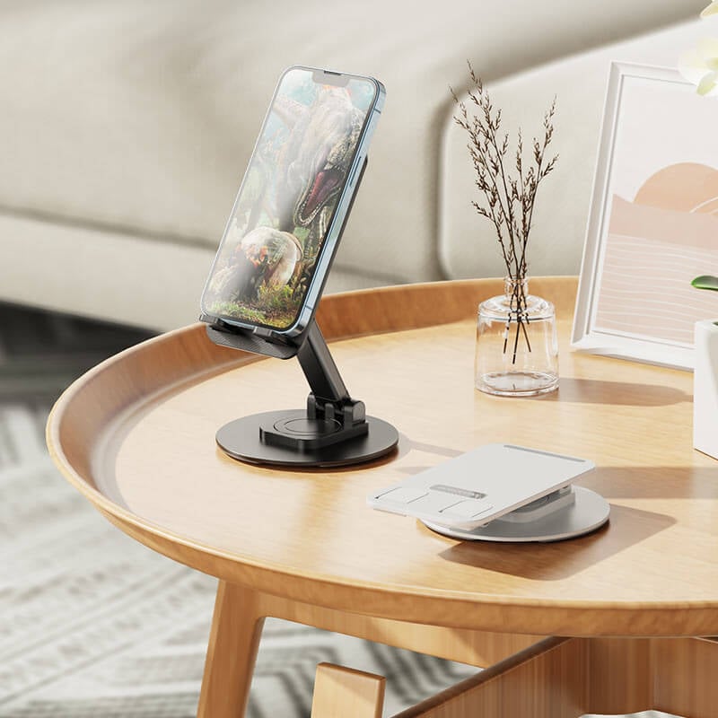 Aluminum alloy rotating mobile phone stand