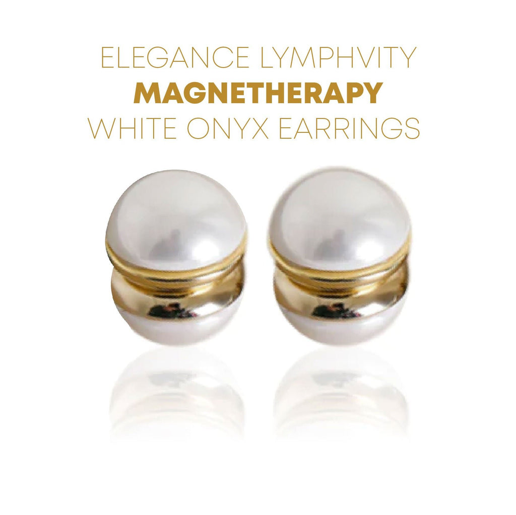 Elegance White Onyx Earrings