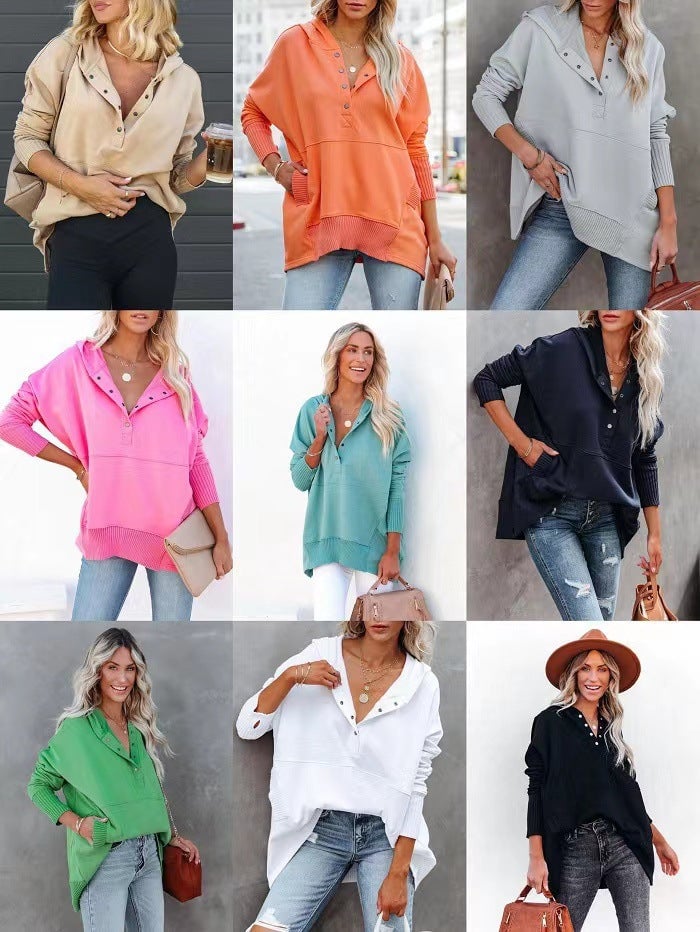 Women's Oversized Hoodie With Thumb Holes