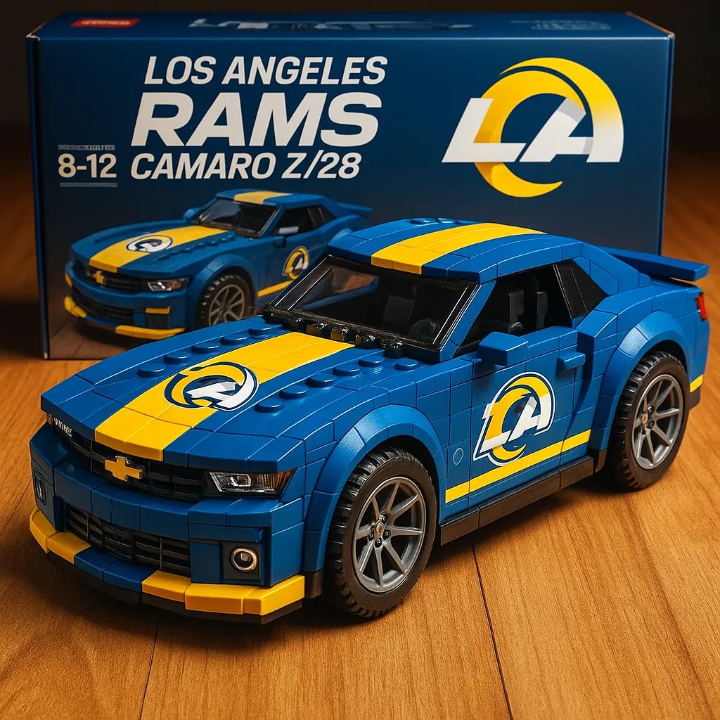 NFL Football Team Camaro Z/28 Building Lego Block
