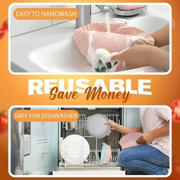 Air Fryer Silicone Baking Tray(Reusable)
