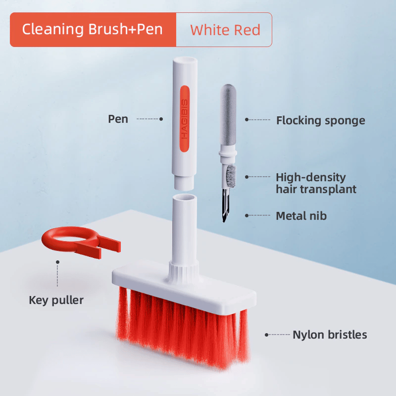 (🔥Hot Sale NOW- SAVE 49% OFF)5 in 1 Keyboard Cleaning Brush Kit(BUY 2 GET 2 FREE NOW)