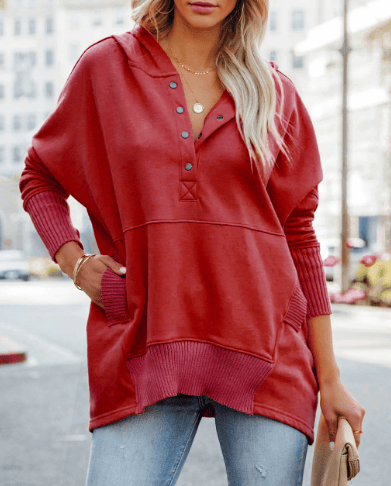Women's Oversized Hoodie With Thumb Holes