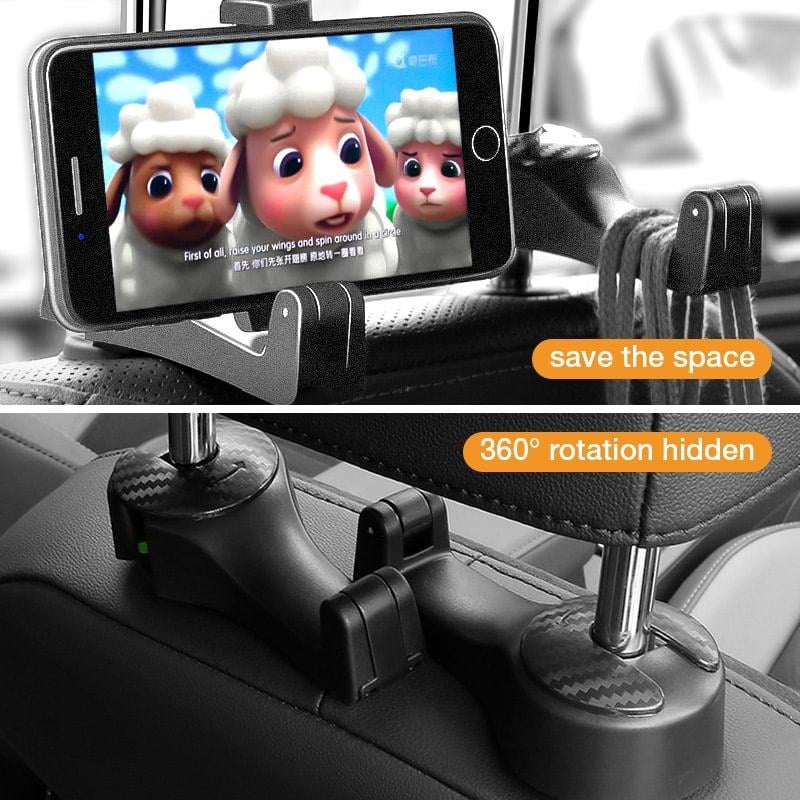 (🎉NEW YEAR SALE-47% OFF) 2 in 1 Car Headrest Hidden Hook(BUY 2 GET 2 FREE NOW!)