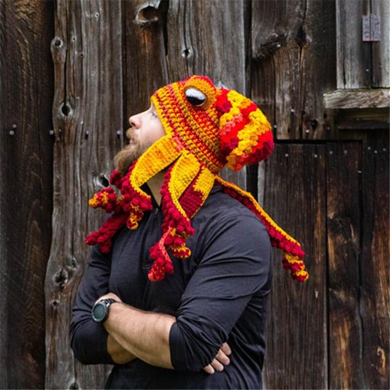 Crochet Octopus Hat —— A very good birthday gift