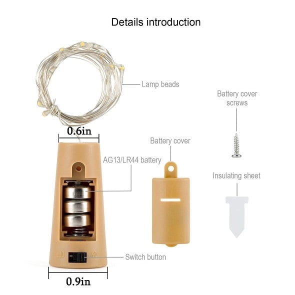 (🎅HOT SALE NOW-49% OFF) BOTTLE LIGHTS ( Battery Included - Replaceable )[Buy 10 Get Extra 49% OFF]