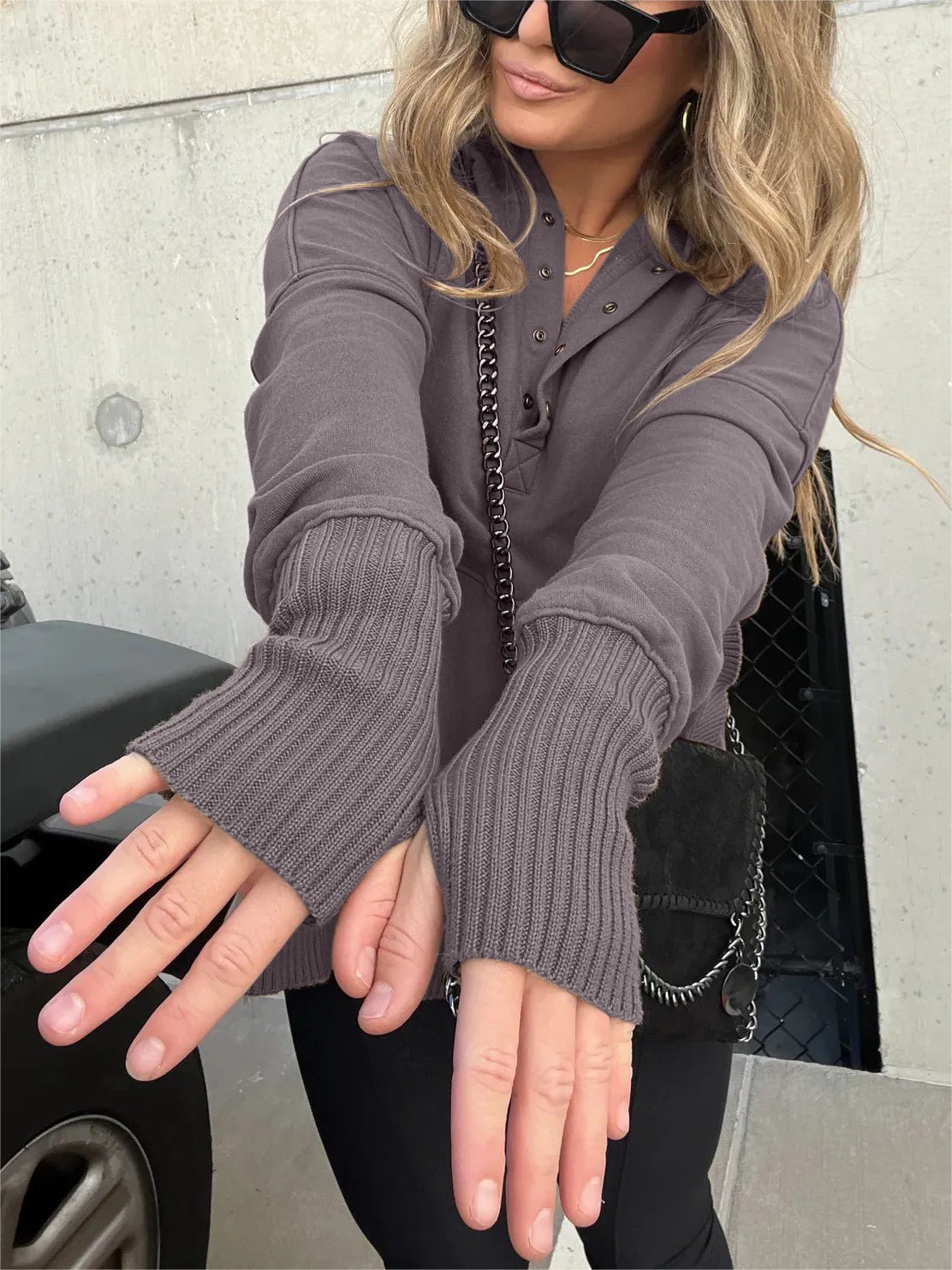 Women's Oversized Hoodie With Thumb Holes