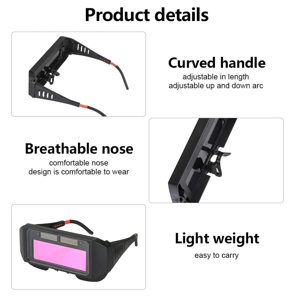 (🎉EARLY NEW YEAR SALE - 48% OFF)) Auto Dimming Welding Glasses(With 5 lenses)