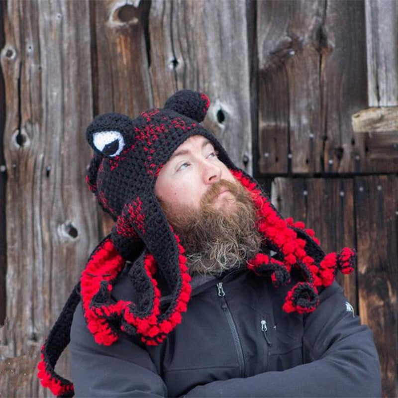 Crochet Octopus Hat —— A very good birthday gift