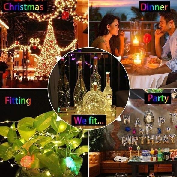 (🎅HOT SALE NOW-49% OFF) BOTTLE LIGHTS ( Battery Included - Replaceable )[Buy 10 Get Extra 49% OFF]