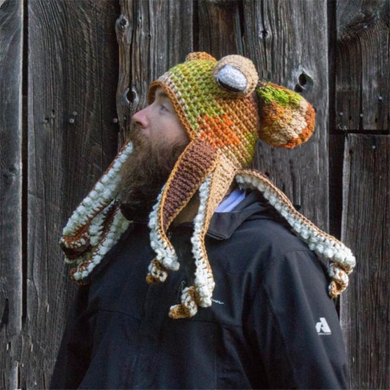 Crochet Octopus Hat —— A very good birthday gift