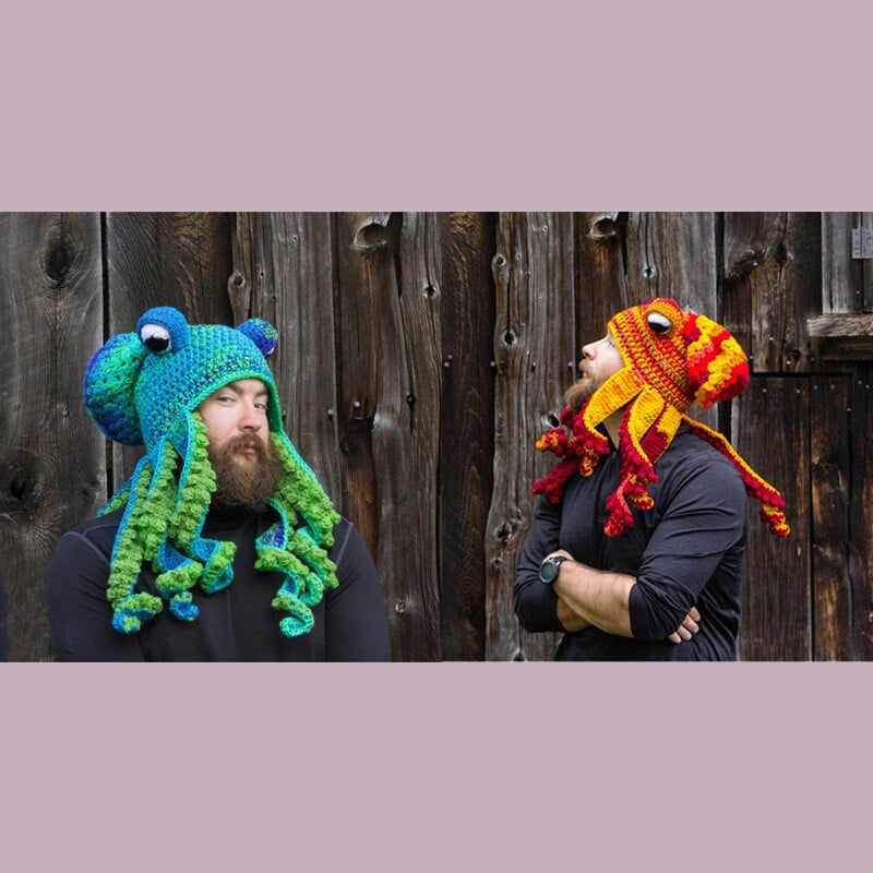 Crochet Octopus Hat —— A very good birthday gift