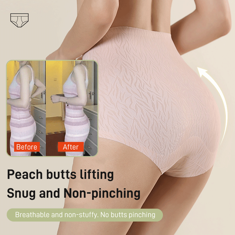 (🔥Hot Sale-33%OFF)- 🌷Fresh Seamless High Waist Hip Lifting Tummy Control Panties