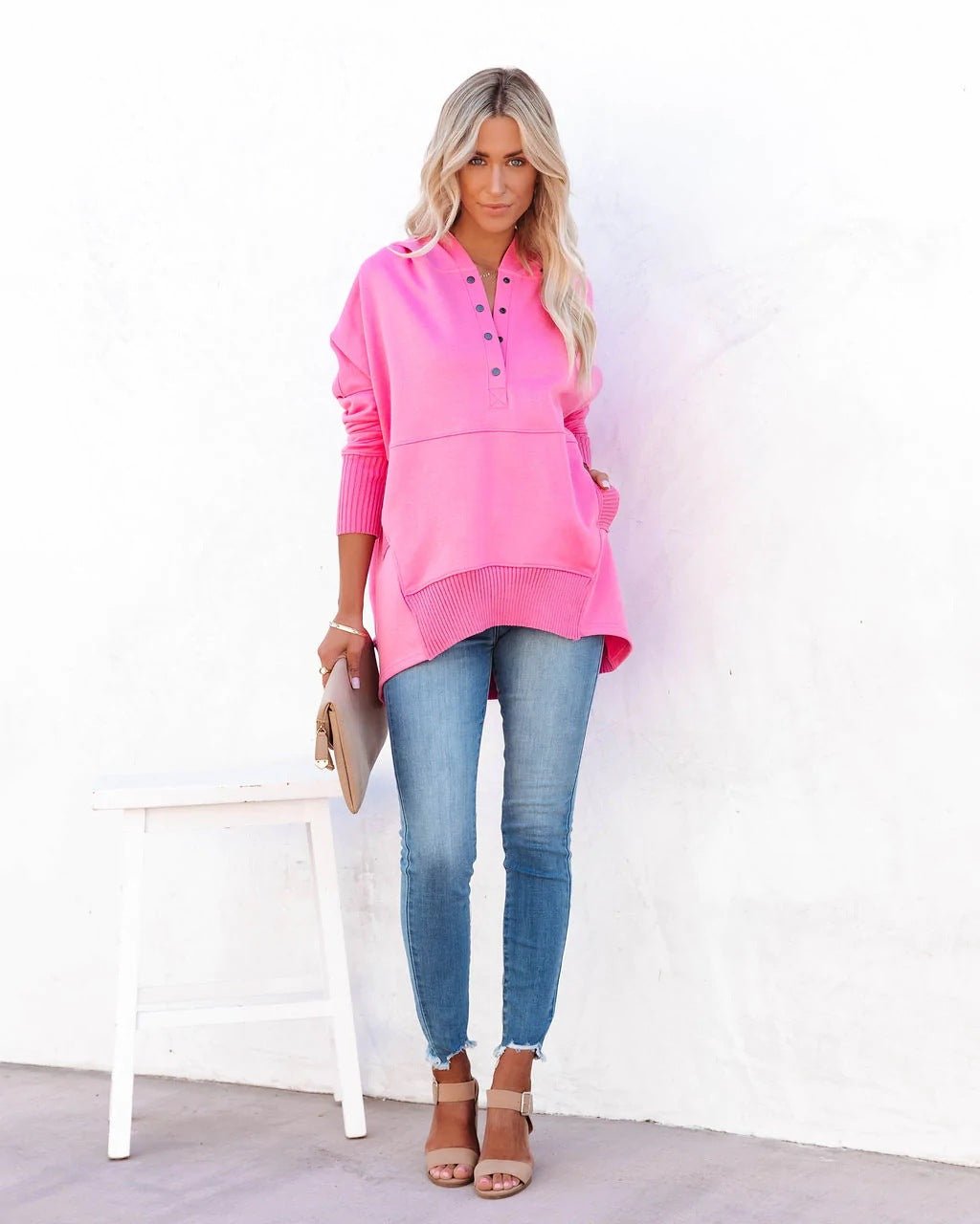 Women's Oversized Hoodie With Thumb Holes