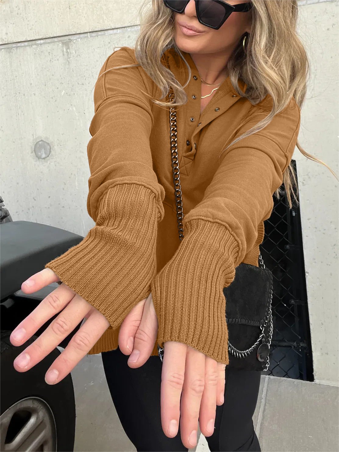 Women's Oversized Hoodie With Thumb Holes